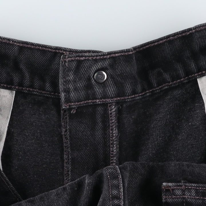90'S Levi's 560 Loose Fit Tapered Leg Black Denim Pants, Men's Size 34 (Vintage) cotton black type Vintage Second Hand
