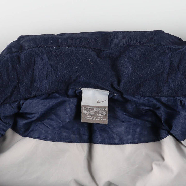 2000'S Nike Down Jacket, Men's Size L polyester navy blue type Vintage Second Hand