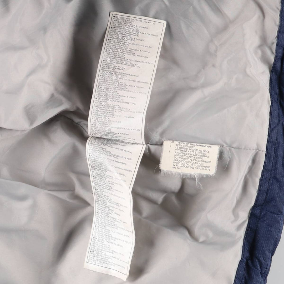 2000'S Nike Down Jacket, Men's Size L polyester navy blue type Vintage Second Hand