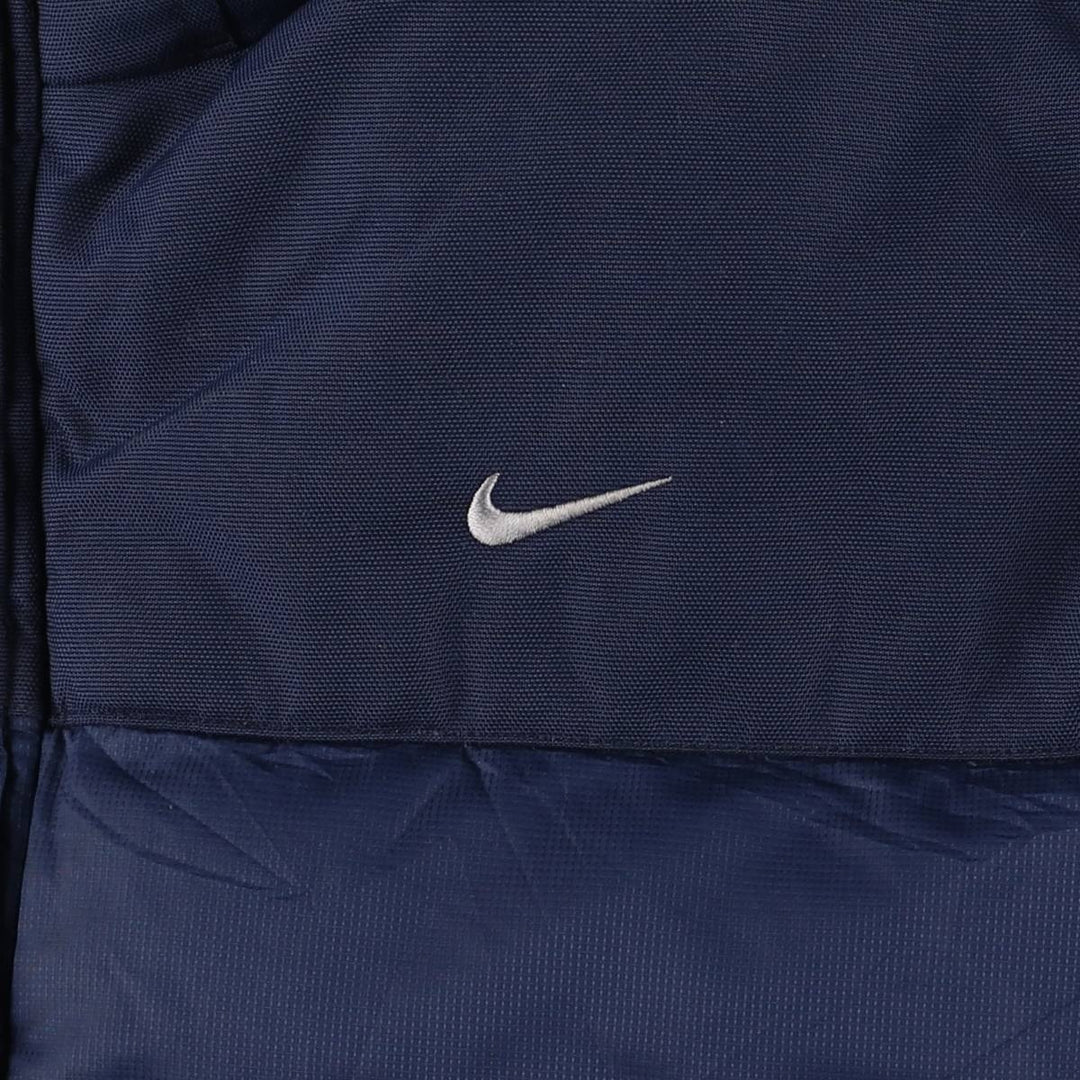 2000'S Nike Down Jacket, Men's Size L polyester navy blue type Vintage Second Hand