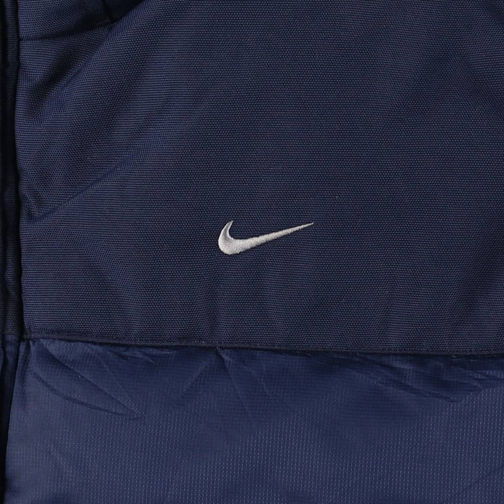 2000'S Nike Down Jacket, Men's Size L polyester navy blue type Vintage Second Hand