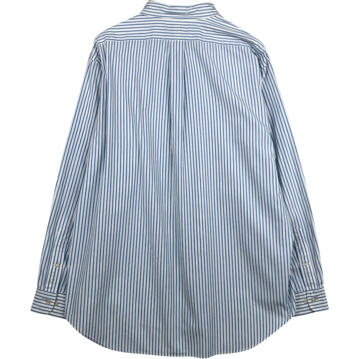 Ralph Lauren CLASSIC FIT Long-Sleeve Button-Down Striped Shirt, Size XL (Men's XL equivalent) cotton white type Vintage Second Hand
