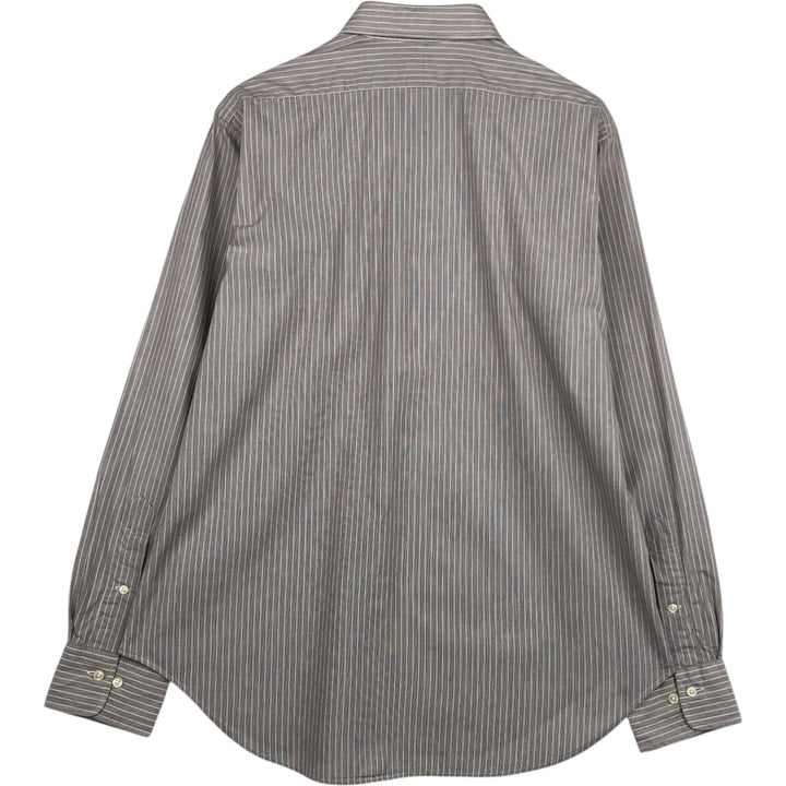 Ralph Lauren POLO by Ralph Lauren ANDREW Long Sleeve Cotton Striped Shirt Men's L cotton white type Vintage Second Hand
