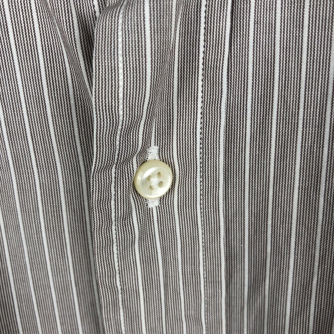 Ralph Lauren POLO by Ralph Lauren ANDREW Long Sleeve Cotton Striped Shirt Men's L cotton white type Vintage Second Hand