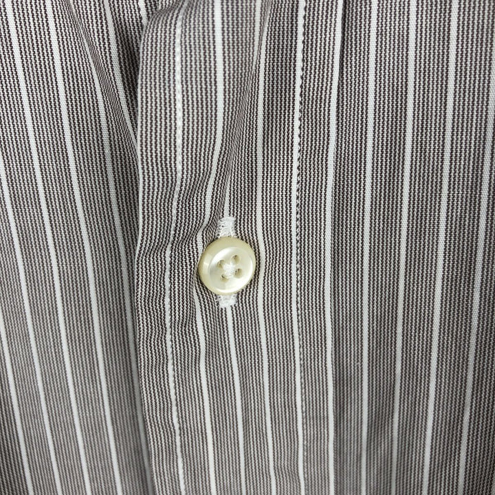 Ralph Lauren POLO by Ralph Lauren ANDREW Long Sleeve Cotton Striped Shirt Men's L cotton white type Vintage Second Hand