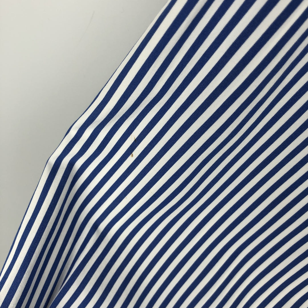 Ralph Lauren Classic Fit Long Sleeve Button Down Striped Shirt Men's Size L cotton blue type Vintage Second Hand