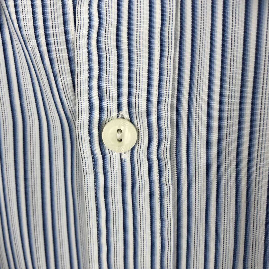 Ralph Lauren POLO by Ralph Lauren Multi-stripe Long Sleeve Cotton Striped Shirt Men's XL cotton white type Vintage Second Hand