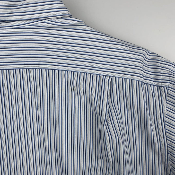 Ralph Lauren POLO by Ralph Lauren Multi-stripe Long Sleeve Cotton Striped Shirt Men's XL cotton white type Vintage Second Hand