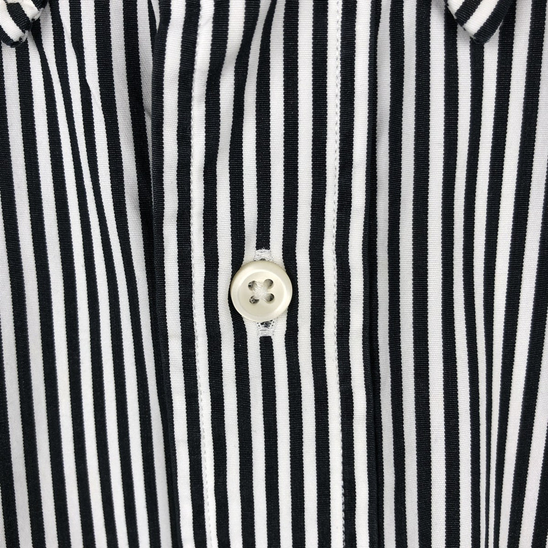 Ralph Lauren CUSTOM FIT Long-Sleeve Button-Down Striped Shirt, Men's Size XL (approx.) cotton white type Vintage Second Hand