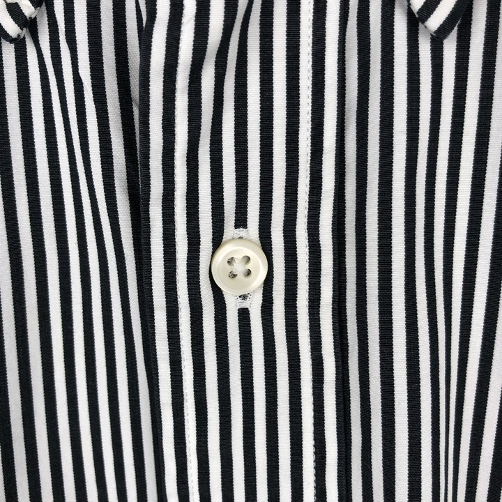 Ralph Lauren CUSTOM FIT Long-Sleeve Button-Down Striped Shirt, Men's Size XL (approx.) cotton white type Vintage Second Hand