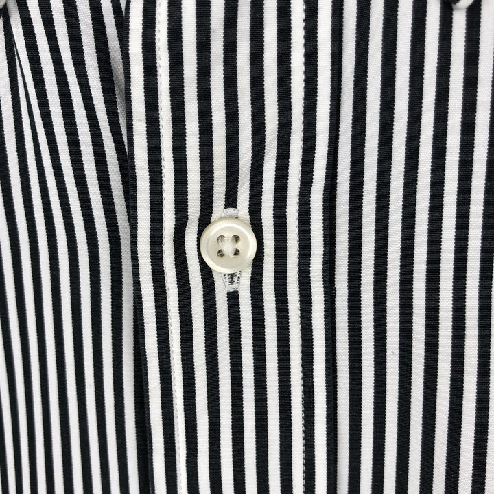Ralph Lauren Custom Fit Multi-Stripe Long Sleeve Button-Down Striped Shirt, Men's Size L cotton white type Vintage Second Hand