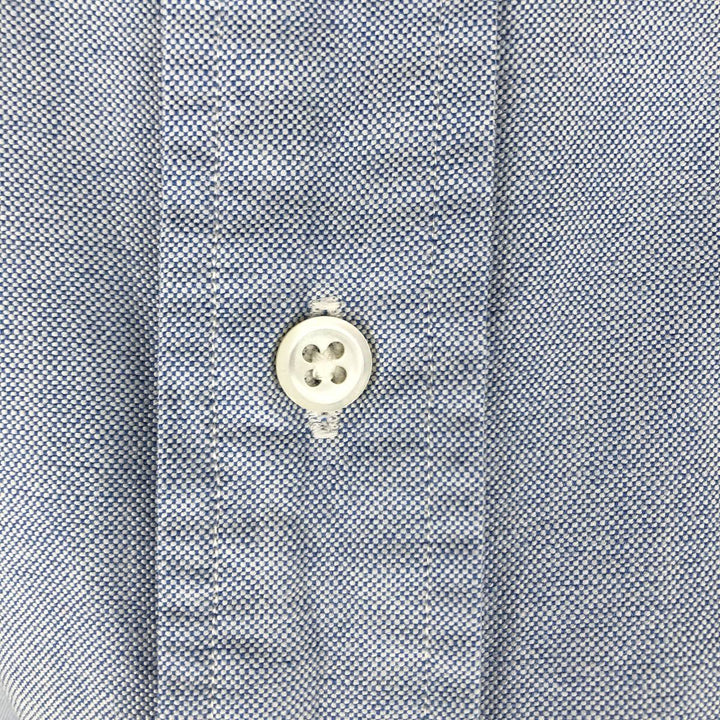 Ralph Lauren long sleeve button down shirt, men's size M cotton Blue type light blue Vintage Second Hand