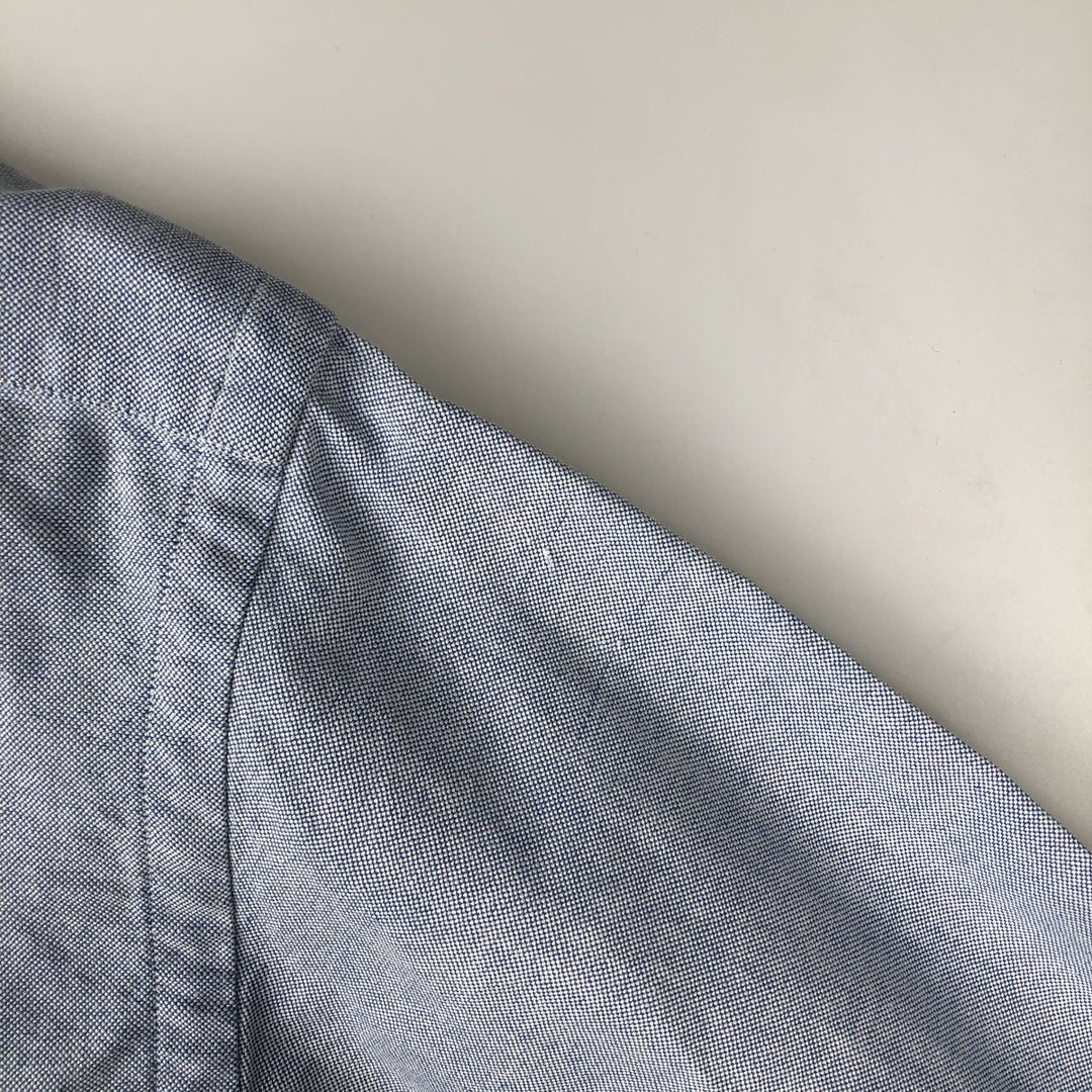 Ralph Lauren long sleeve button down shirt, men's size M cotton Blue type light blue Vintage Second Hand