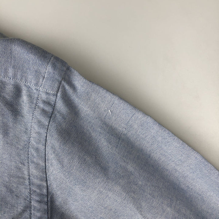 Ralph Lauren long sleeve button down shirt, men's size M cotton Blue type light blue Vintage Second Hand