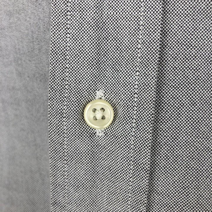 Ralph Lauren Classic Fit Long Sleeve Button Down Shirt, Men's Size L cotton gray type Vintage Second Hand