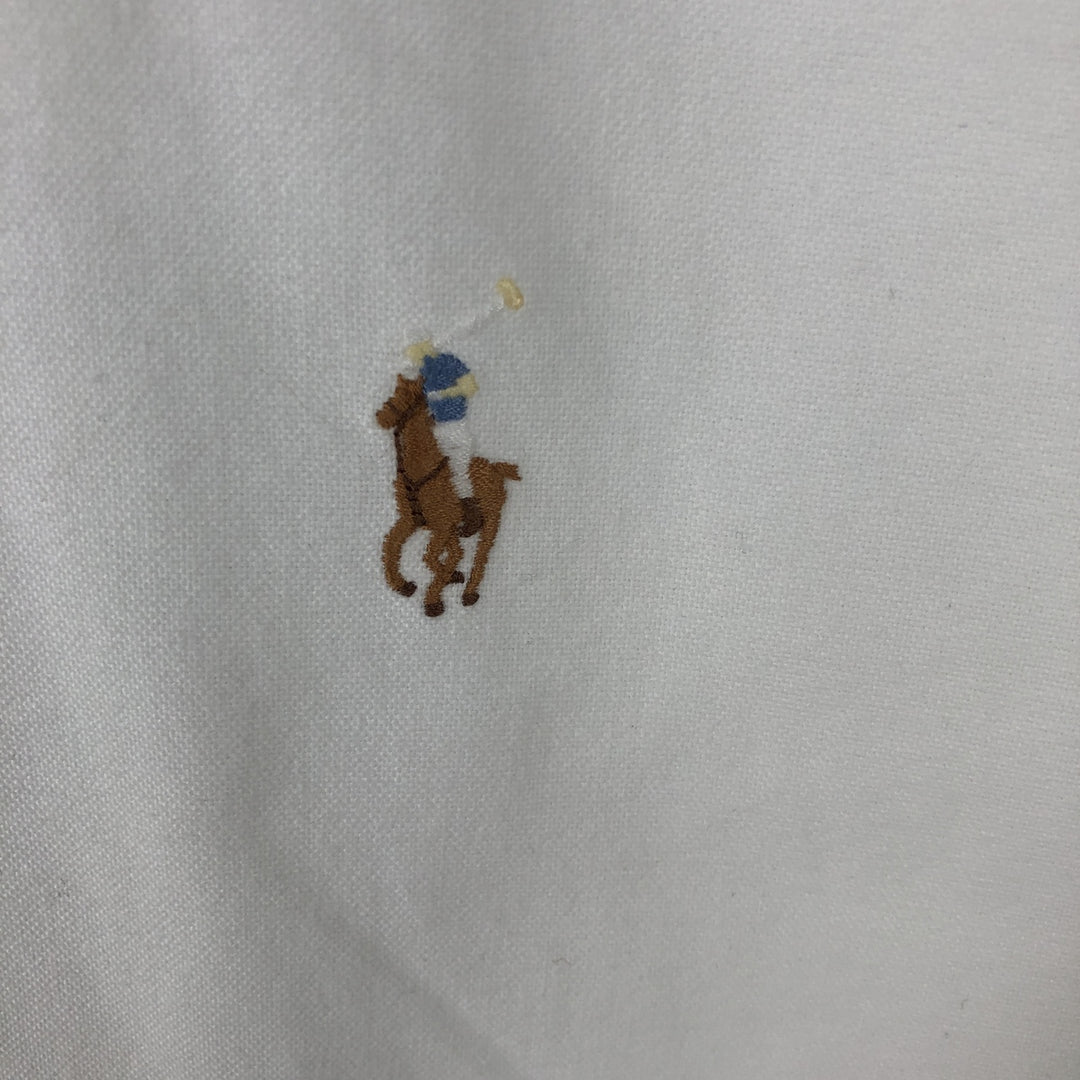 Ralph Lauren YARMOUTH Long-Sleeve Cotton Shirt, Men's Size XL (approx.) cotton white type Vintage Second Hand