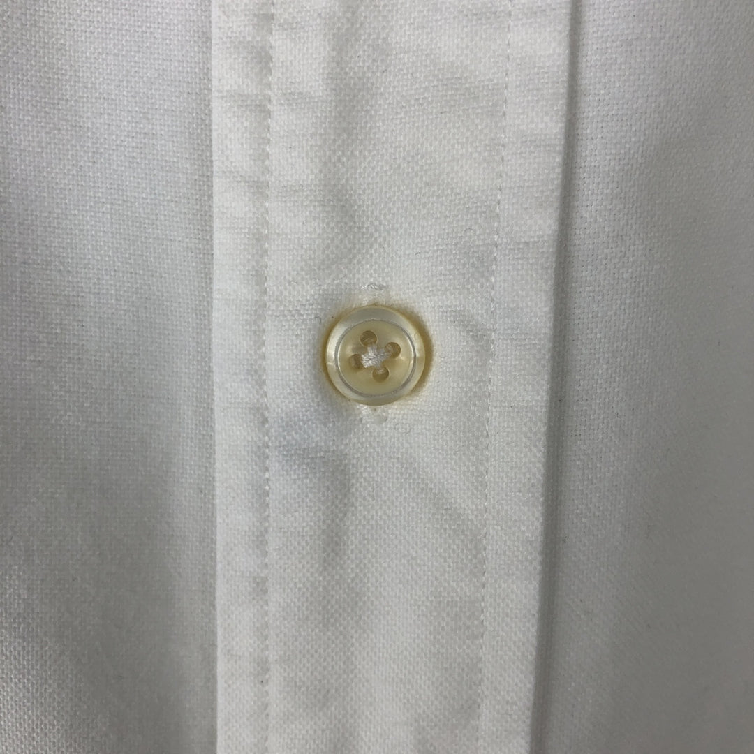 Ralph Lauren YARMOUTH Long-Sleeve Cotton Shirt, Men's Size XL (approx.) cotton white type Vintage Second Hand