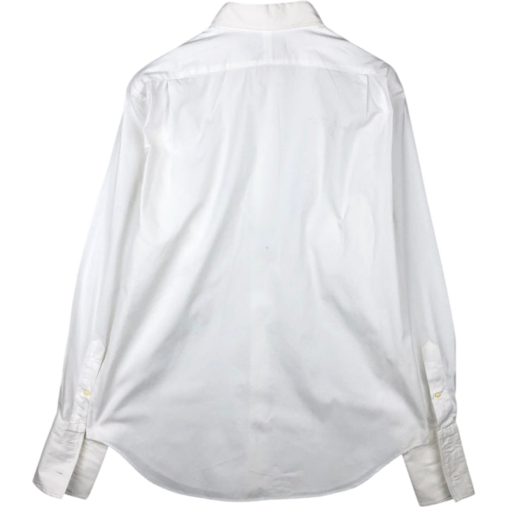 Ralph Lauren PHILIP Long-Sleeve Cotton Shirt with Cuffs, Men's Size L (approx.) cotton white type Vintage Second Hand