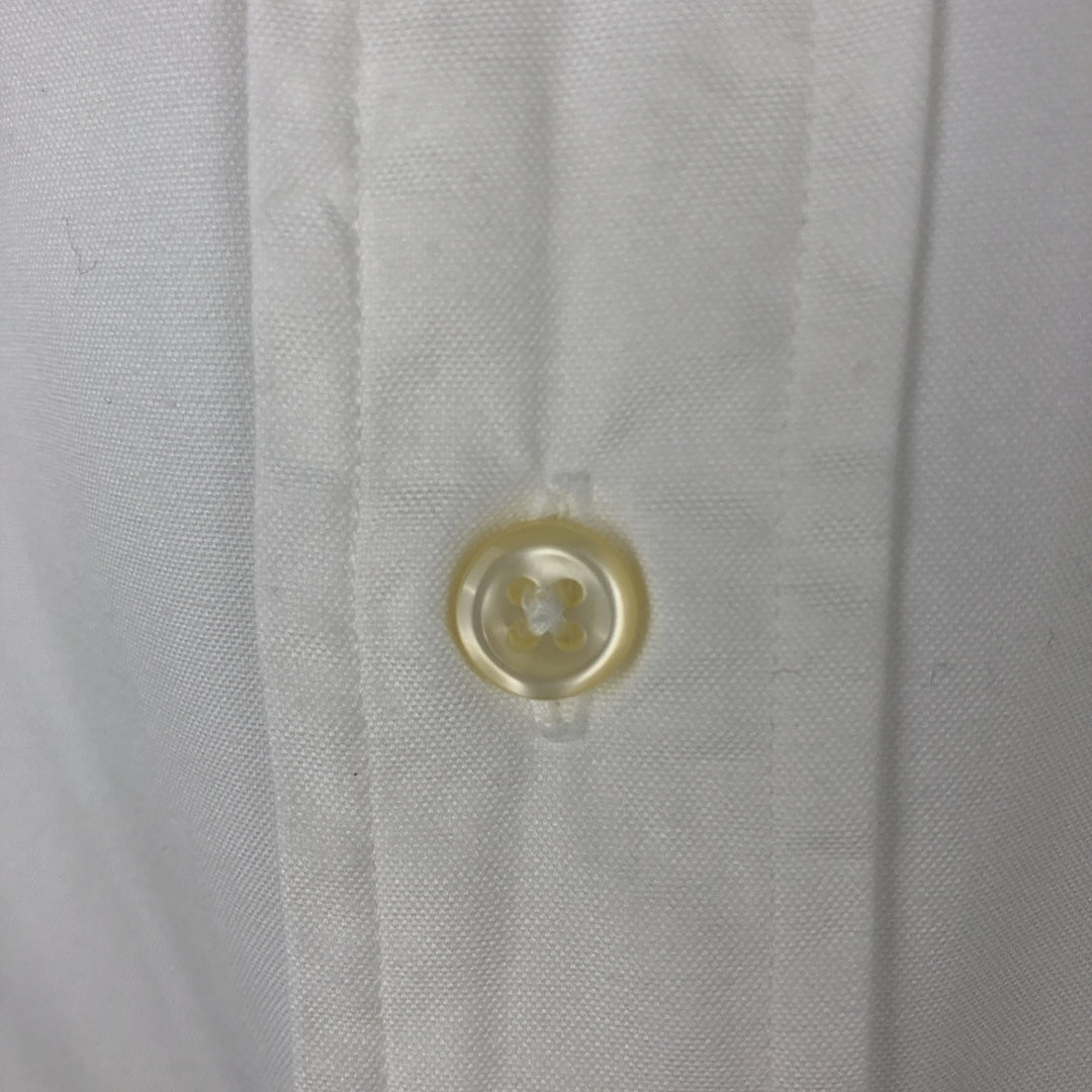 Ralph Lauren PHILIP Long-Sleeve Cotton Shirt with Cuffs, Men's Size L (approx.) cotton white type Vintage Second Hand