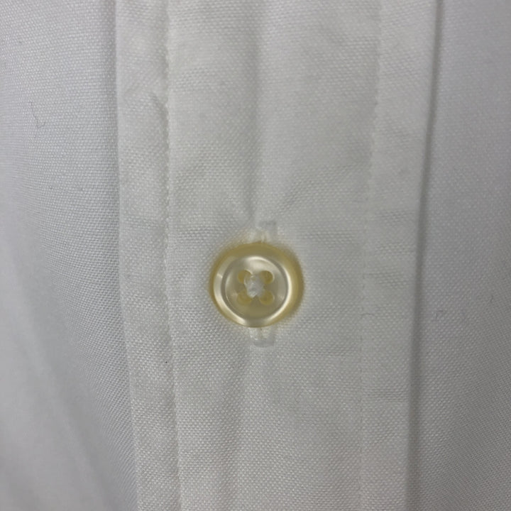 Ralph Lauren PHILIP Long-Sleeve Cotton Shirt with Cuffs, Men's Size L (approx.) cotton white type Vintage Second Hand