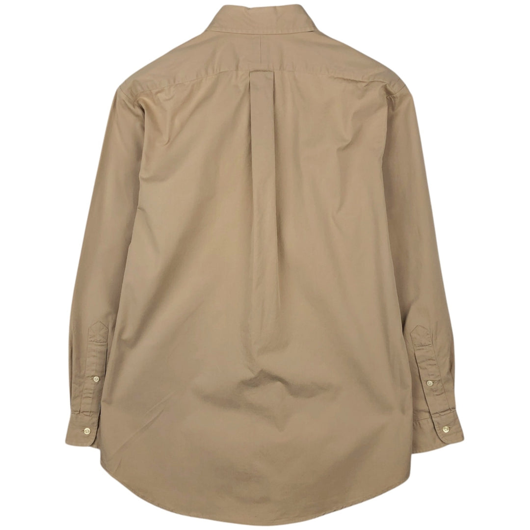 Ralph Lauren BLAKE long sleeve button down shirt, men's size L cotton Beige type Vintage Second Hand