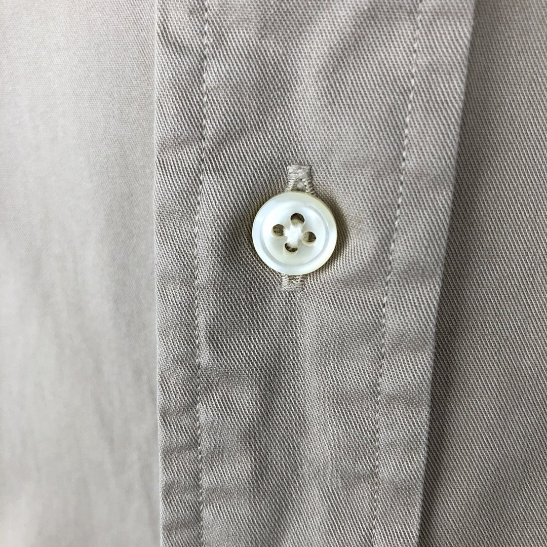 Ralph Lauren BLAKE long sleeve button down shirt, men's size L cotton Beige type Vintage Second Hand