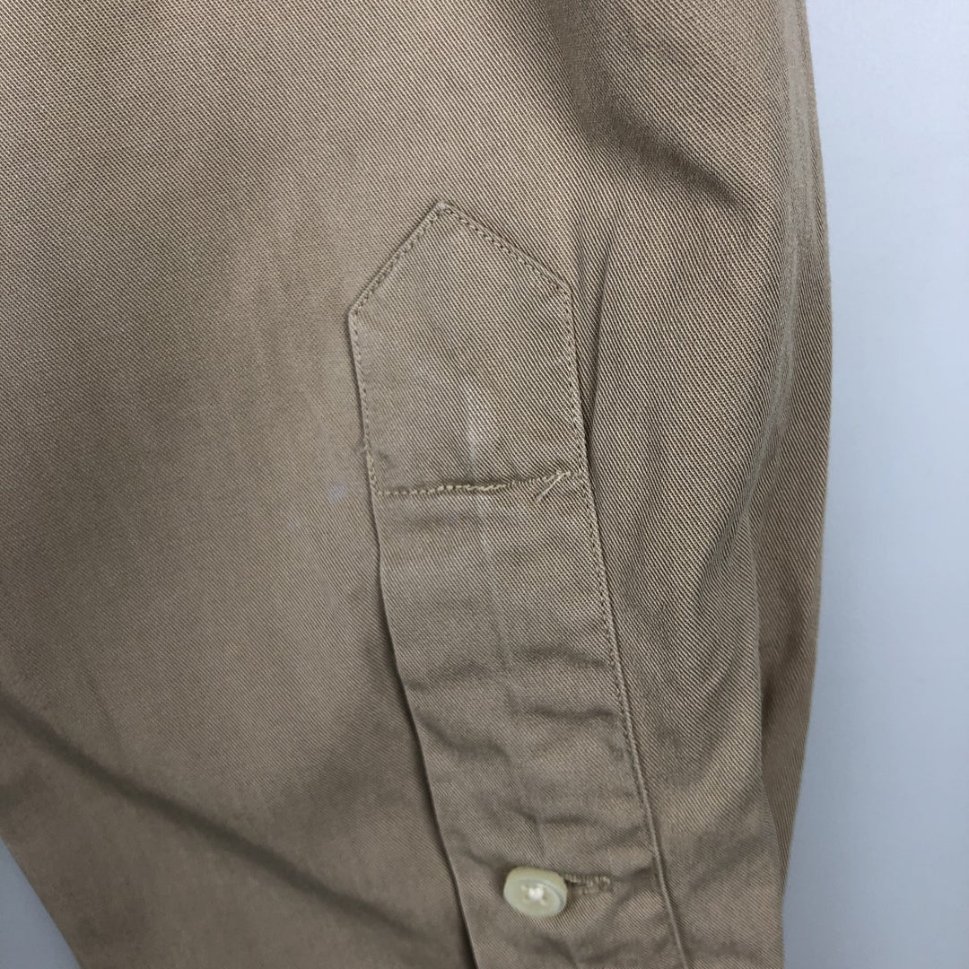 Ralph Lauren BLAKE long sleeve button down shirt, men's size L cotton Beige type Vintage Second Hand