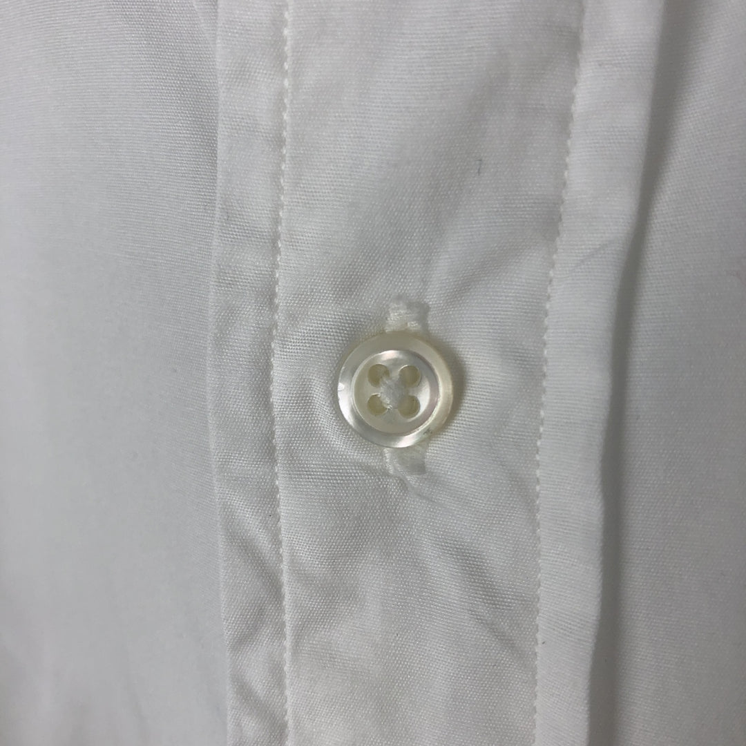 Ralph Lauren ESTATE Long-Sleeve Cotton Shirt with Cuffs, Men's Size XL (approx.) cotton white type Vintage Second Hand