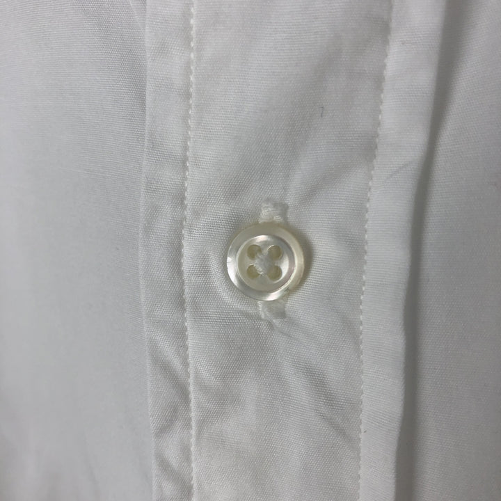 Ralph Lauren ESTATE Long-Sleeve Cotton Shirt with Cuffs, Men's Size XL (approx.) cotton white type Vintage Second Hand