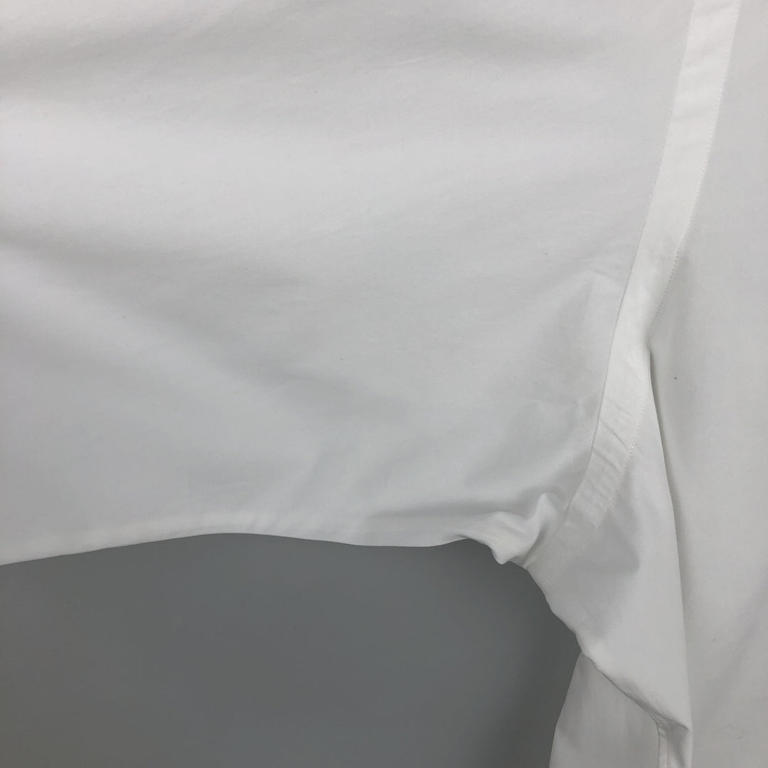 Ralph Lauren ESTATE Long-Sleeve Cotton Shirt with Cuffs, Men's Size XL (approx.) cotton white type Vintage Second Hand