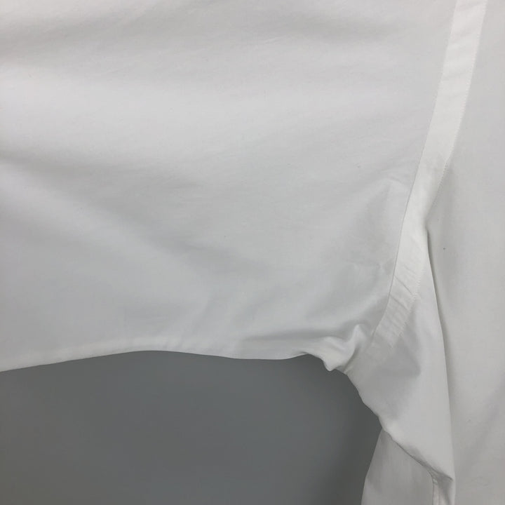 Ralph Lauren ESTATE Long-Sleeve Cotton Shirt with Cuffs, Men's Size XL (approx.) cotton white type Vintage Second Hand