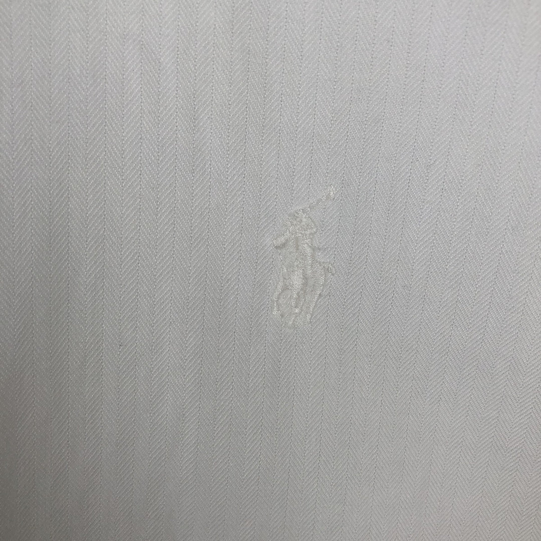 Ralph Lauren YARMOUTH long sleeve button down shirt, men's XL size cotton white type Vintage Second Hand