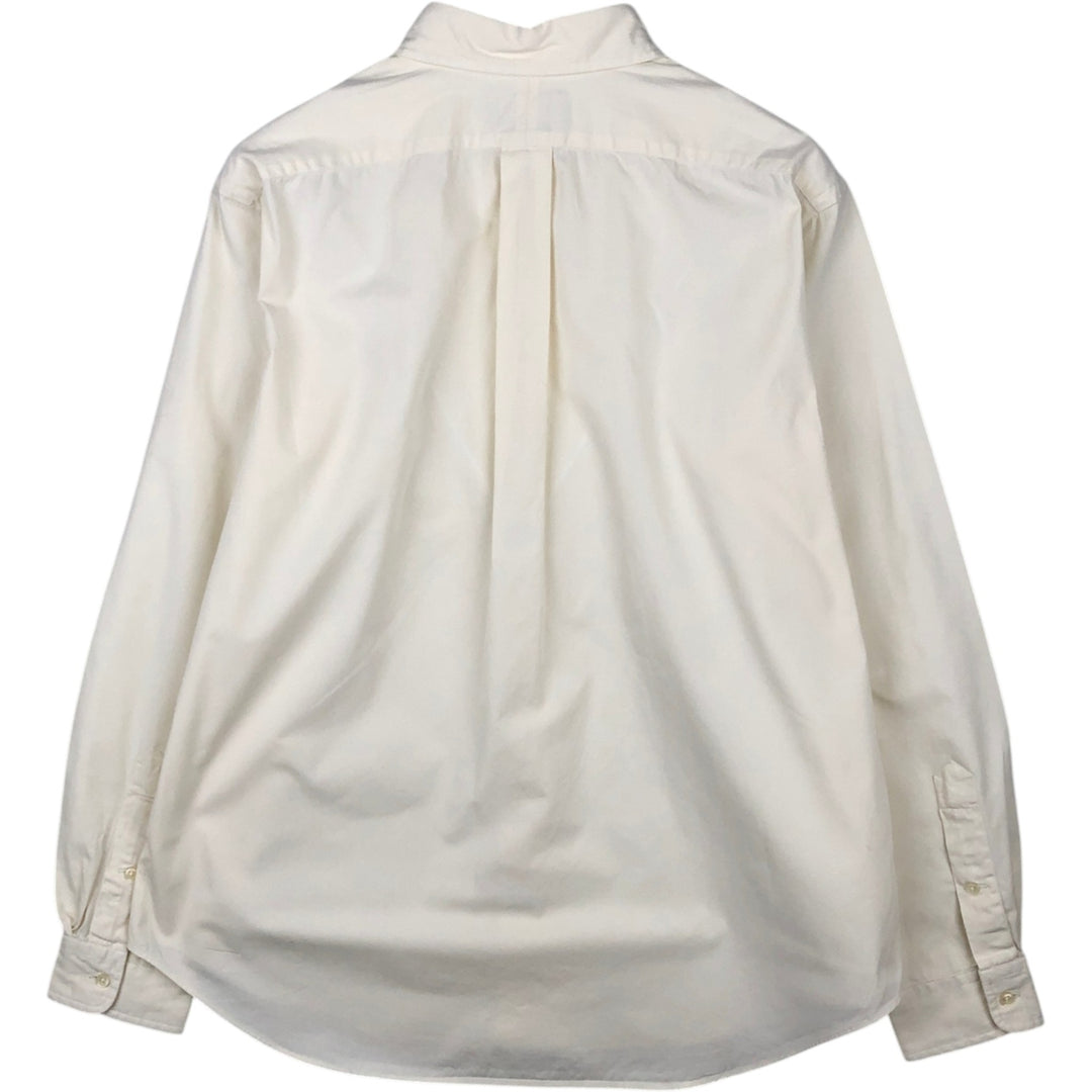 Ralph Lauren CLASSIC FIT Long-Sleeve Button-Down Shirt, Men's Size L (equivalent) cotton pale white type Vintage Second Hand