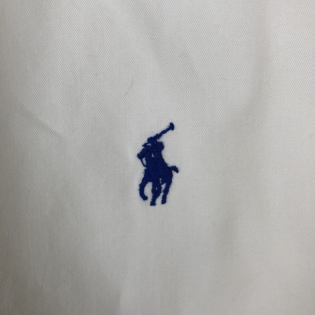 Ralph Lauren CLASSIC FIT Long-Sleeve Button-Down Shirt, Men's Size L (equivalent) cotton pale white type Vintage Second Hand