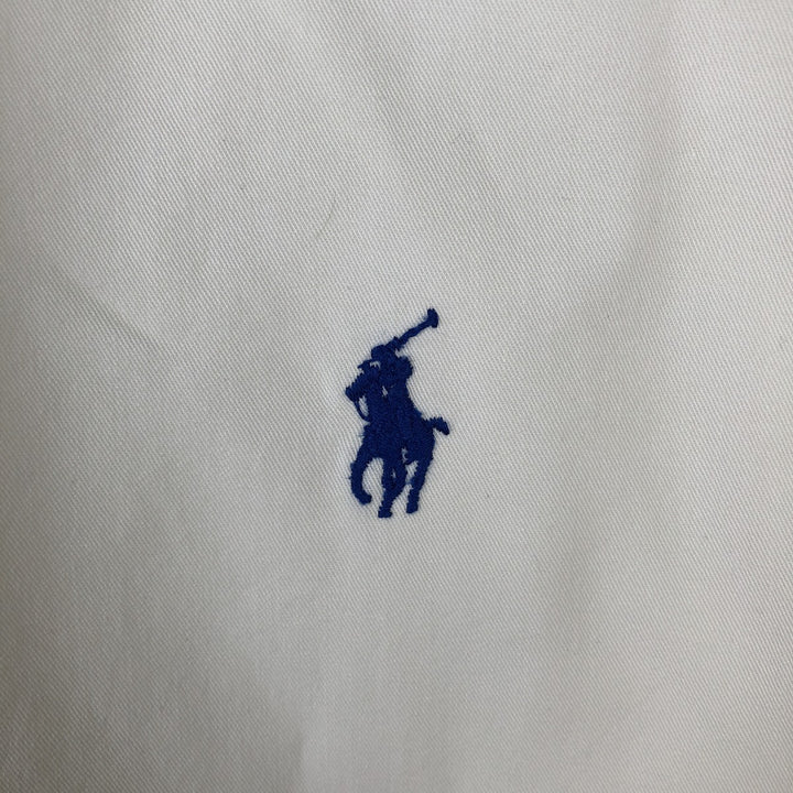 Ralph Lauren CLASSIC FIT Long-Sleeve Button-Down Shirt, Men's Size L (equivalent) cotton pale white type Vintage Second Hand