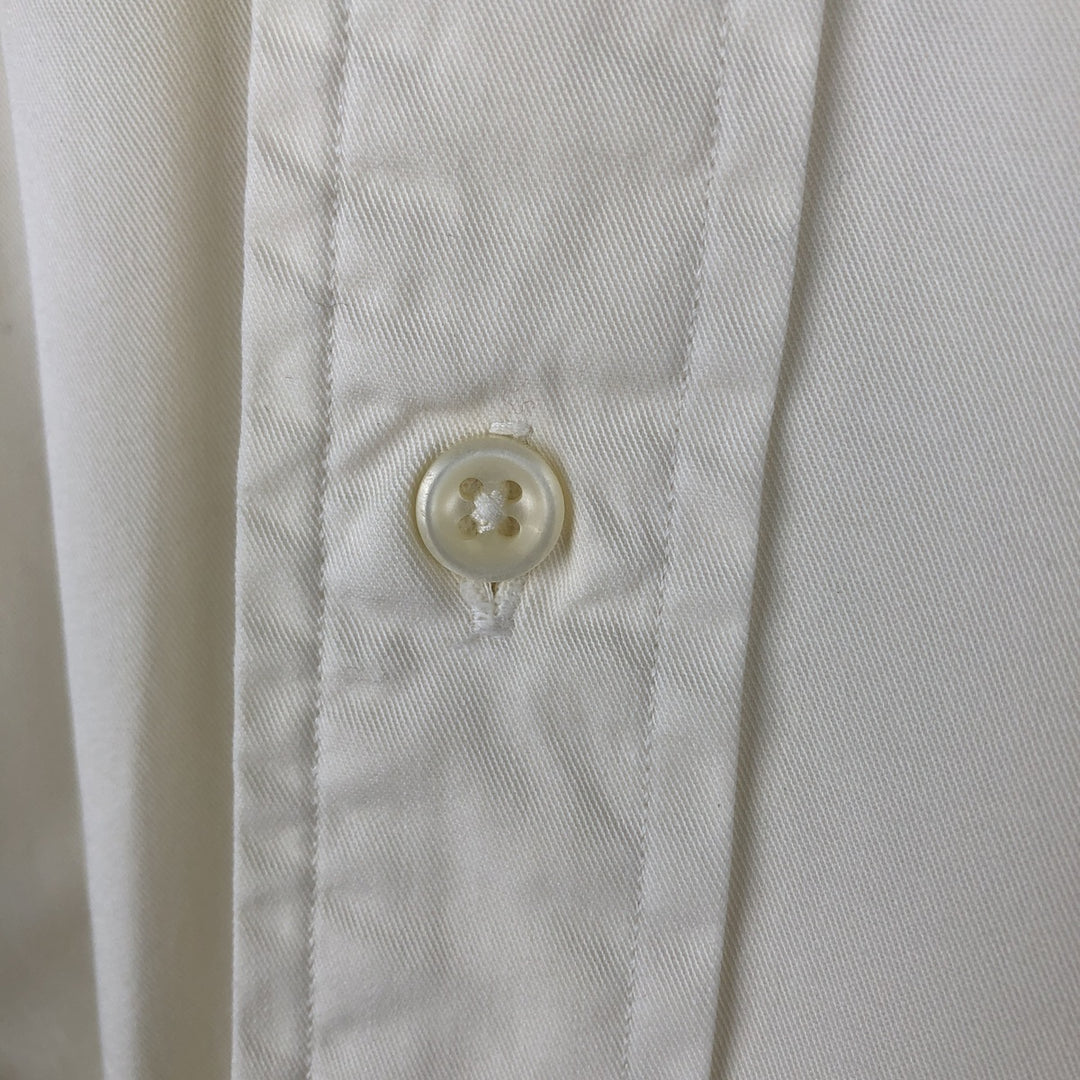 Ralph Lauren CLASSIC FIT Long-Sleeve Button-Down Shirt, Men's Size L (equivalent) cotton pale white type Vintage Second Hand