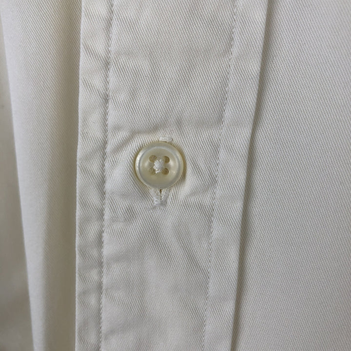 Ralph Lauren CLASSIC FIT Long-Sleeve Button-Down Shirt, Men's Size L (equivalent) cotton pale white type Vintage Second Hand
