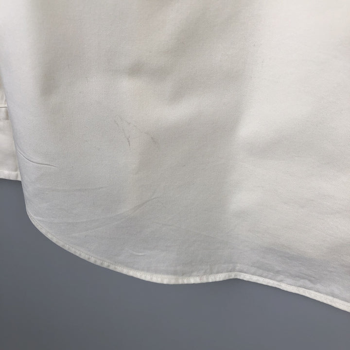 Ralph Lauren CLASSIC FIT Long-Sleeve Button-Down Shirt, Men's Size L (equivalent) cotton pale white type Vintage Second Hand