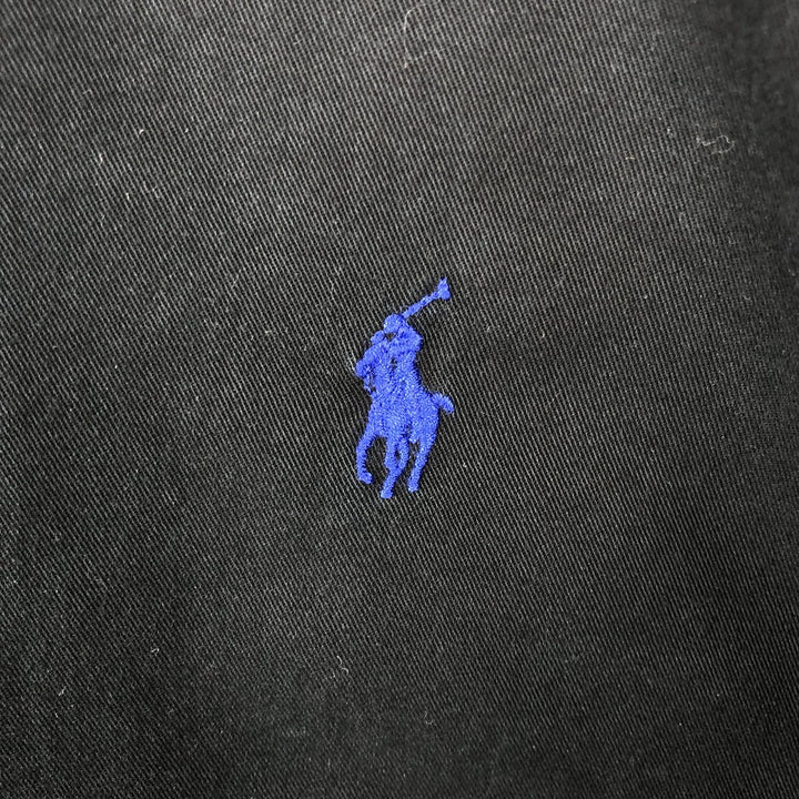 Ralph Lauren CUSTOM FIT long sleeve button down shirt, men's size M cotton black type Vintage Second Hand