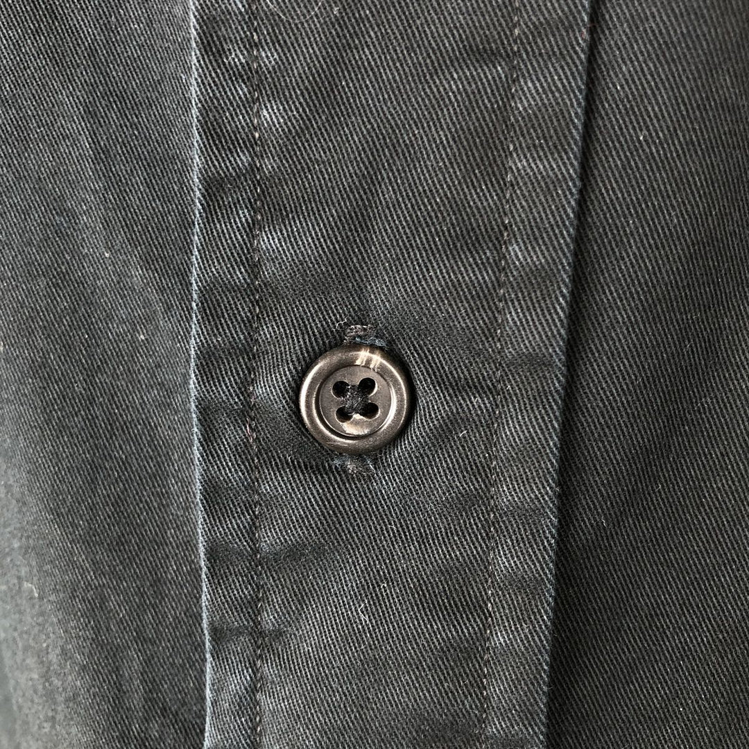 Ralph Lauren CUSTOM FIT long sleeve button down shirt, men's size M cotton black type Vintage Second Hand