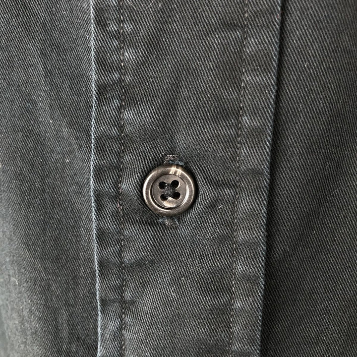 Ralph Lauren CUSTOM FIT long sleeve button down shirt, men's size M cotton black type Vintage Second Hand