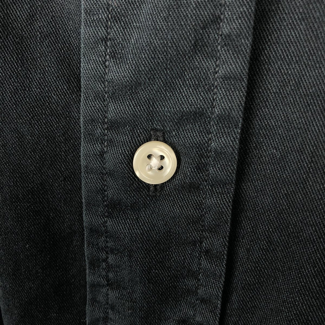 Ralph Lauren BLAKE long sleeve button down shirt, men's XL size cotton black type Vintage Second Hand