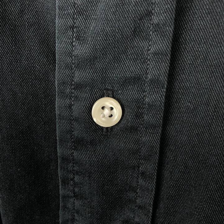 Ralph Lauren BLAKE long sleeve button down shirt, men's XL size cotton black type Vintage Second Hand