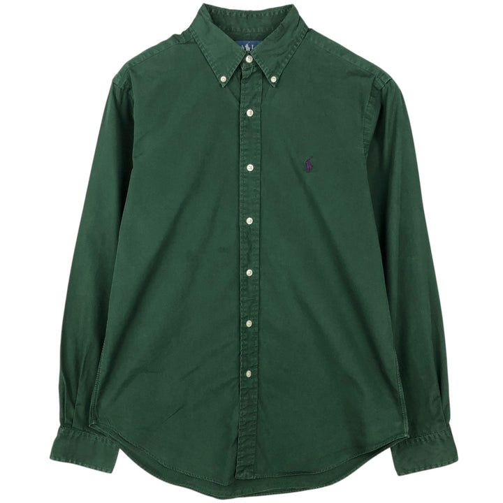 Ralph Lauren Classic Fit Long Sleeve Button Down Shirt Men's M cotton green type Vintage Second Hand