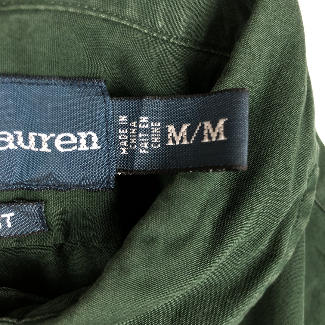 Ralph Lauren Classic Fit Long Sleeve Button Down Shirt Men's M cotton green type Vintage Second Hand