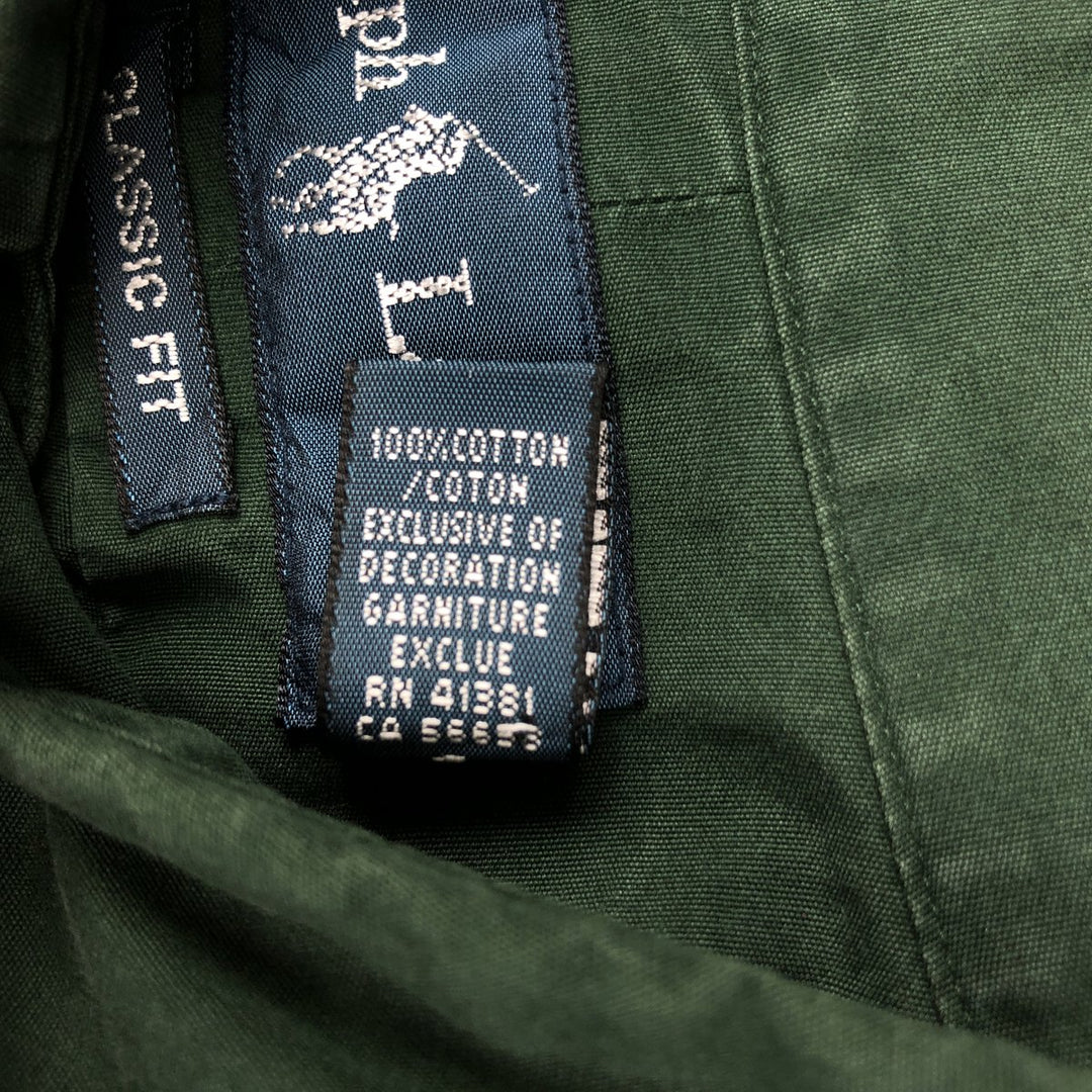 Ralph Lauren Classic Fit Long Sleeve Button Down Shirt Men's M cotton green type Vintage Second Hand