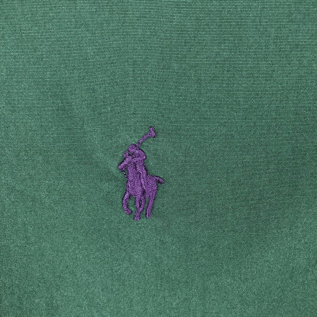 Ralph Lauren Classic Fit Long Sleeve Button Down Shirt Men's M cotton green type Vintage Second Hand