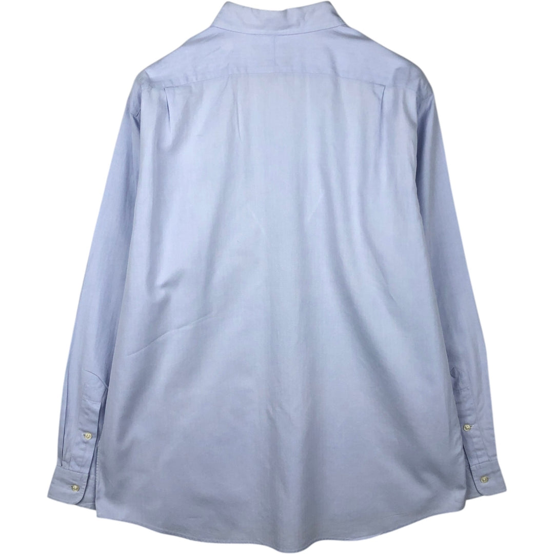 Ralph Lauren LOWELL SPORT long-sleeved cotton shirt, men's size L cotton blue type Vintage Second Hand