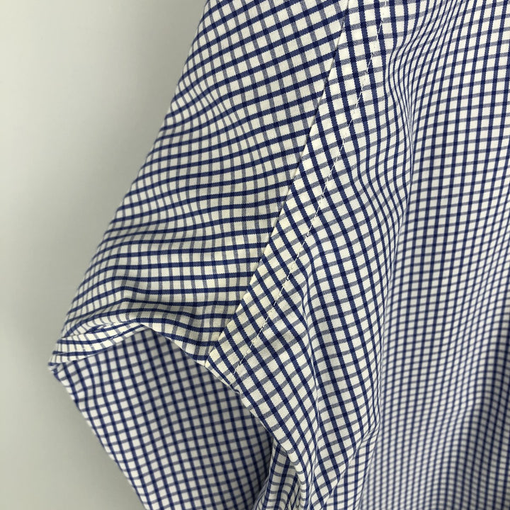 Brooks Brothers Est.1818 Long Sleeve Button-Down Check Shirt, Men's Size M cotton white type Vintage Second Hand