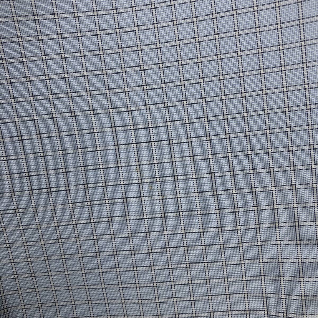 Brooks Brothers Est.1818 REGENT Long Sleeve Button-Down Check Shirt, Men's Size L Supima Cotton Blue type light blue Vintage Second Hand